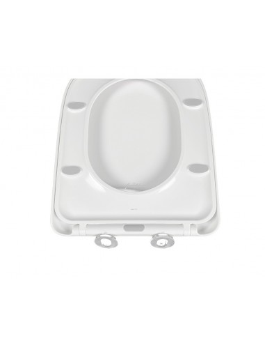 Siège blanc Jacob Delafon Vox E20142-00 avec descente progressive