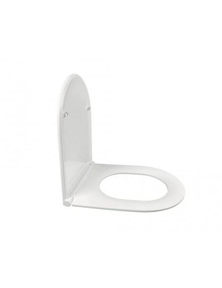 Siège blanc extraplat Jacob Delafon Rodin et Rodin+ E23280-00 avec descente progressive