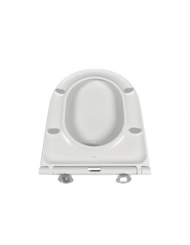 Siège blanc extraplat Jacob Delafon Rodin et Rodin+ E23280-00 avec descente progressive