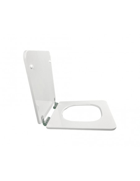 Siège blanc Jacob Delafon Reve E28941-00 avec descente progressive