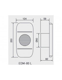 Ventilateur extracteur de bain EDM-80L de Soler & Palau 2