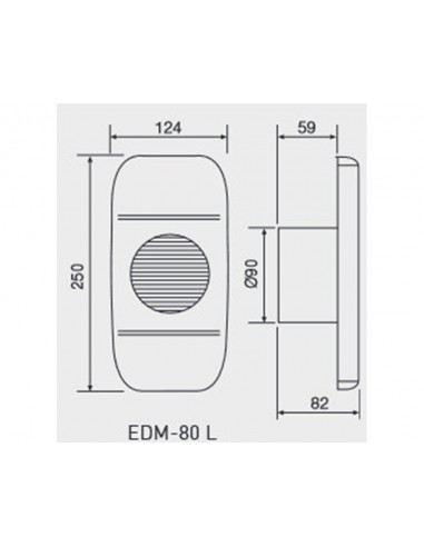 Ventilateur extracteur de bain EDM-80L de Soler & Palau
