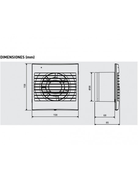 Ventilateur extracteur de bain DECOR-100CR de Soler & Palau