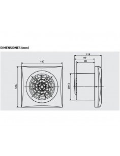 Ventilateur extracteur de bain SILENT-200 CZ de Soler & Palau 2
