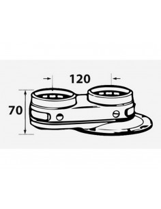Adaptateur excentrique 80-80 pour chaudières à condensation Vaillant 2