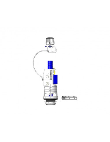 Mécanisme de chasse d'eau double par câble Hidrotecnoagua T-280NS