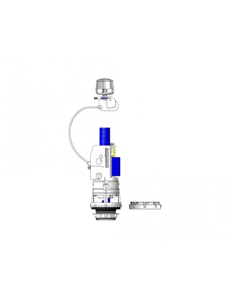 Mécanisme de chasse d'eau double par câble Hidrotecnoagua T-280NS