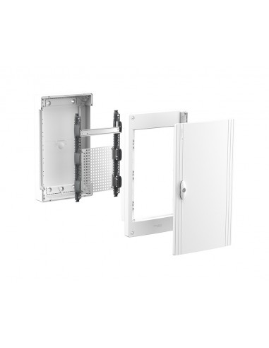 Schneider PrismaSet XS boîtier apparent 18 modules par rangée et porte opaque
