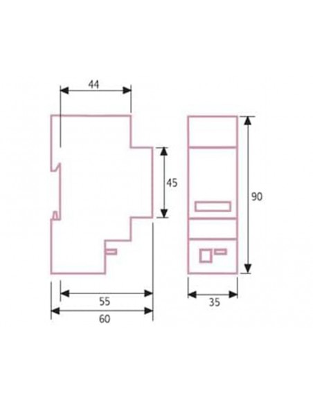 Compteur horaire modulaire Dinuy CH 311280 Compteur horaire modulaire Dinuy CH 311280