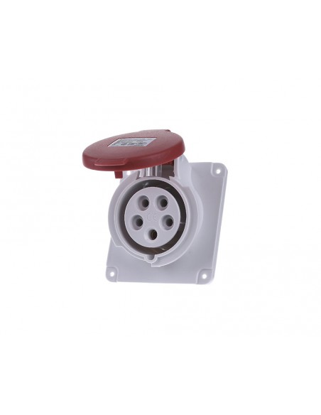 Prise encastrée coudée vis Schneider 3P+N+T 380V PK Pratika