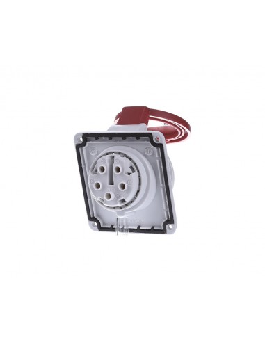 Prise encastrée coudée vis Schneider 3P+N+T...