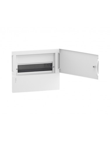 Schneider Mini Pragma MIP20118 Armoire encastrée à 1 rangée avec porte 18 modules par rangée