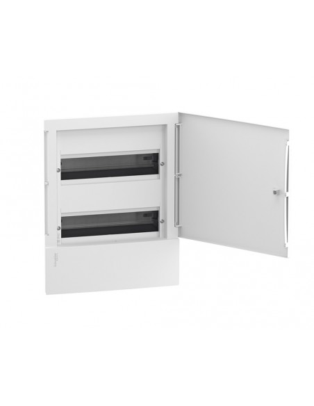 Schneider Mini Pragma MIP20212 Armoire encastrée 2 rangées avec porte 12 modules par rangée