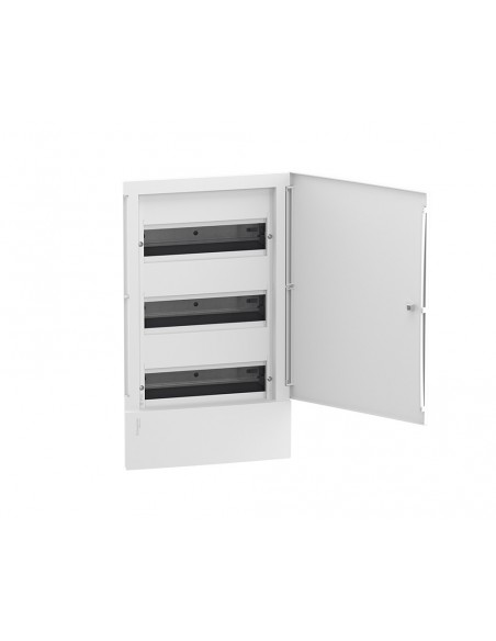 Schneider Mini Pragma MIP20312 Armoire encastrée à 3 rangées de portes 12 modules par rangée