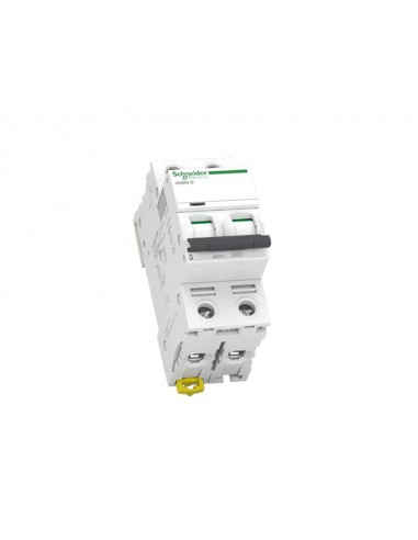 Disjoncteur Schneider Acti9 iC60N 2P 16A courbe en D A9F75216