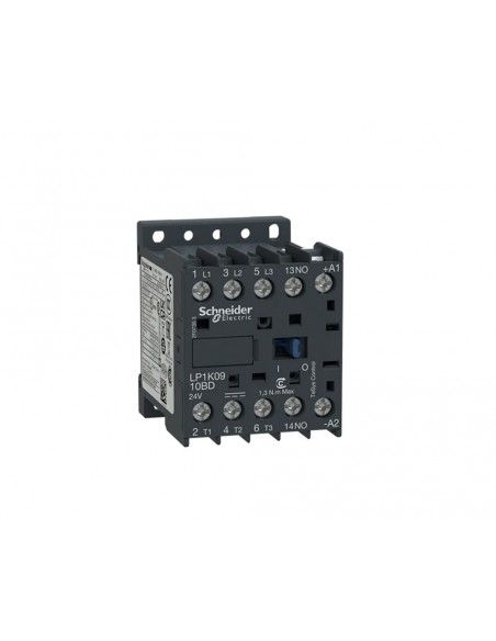 Schneider contacteur de puissance TeSy K 3P(3NA) 9A bobine 24VDC LP1K0910BD Schneider contacteur de puissance TeSy K 3P(3NA) 9A bobine 24VDC LP1K0910BD