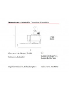 Hotte industrielle LED dimmable 150W 4000K Roblan ASTRO F2 ASTROFDLF2150F 2