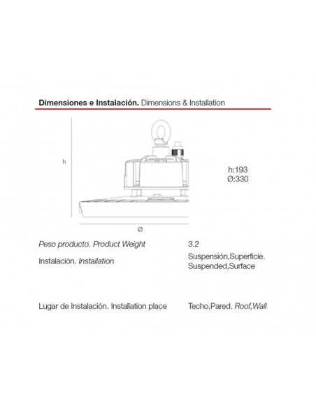 Hotte industrielle LED dimmable 150W 4000K Roblan ASTRO F2 ASTROFDLF2150F Hotte industrielle LED dimmable 150W 4000K Roblan ASTRO F2 ASTROFDLF2150F