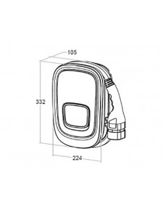 Station de charge Orbis Viaris Uni triphasé 22KW 32A WIFI+ETHERNET OB94U720HA2 2