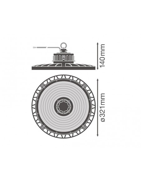 Hotte industrielle Led HIGH BAY GEN3 6500K 110DEG Ledvance