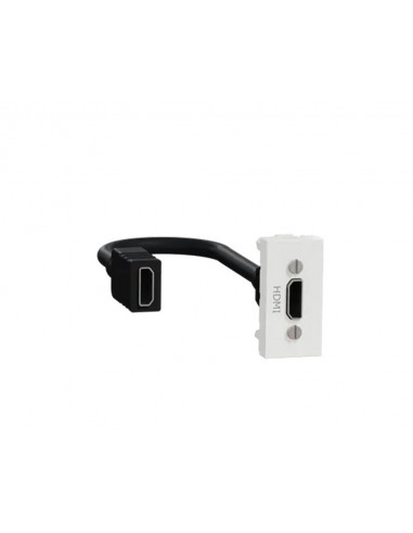 Schneider Serie New Unica NU343018 HDMI blanc prise étroite