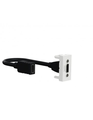 Schneider Serie New Unica NU343018 HDMI blanc prise étroite