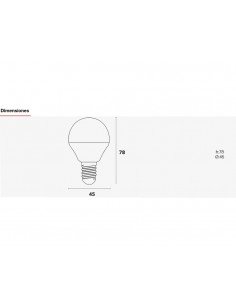 Ampoule LED sphérique 5W 6500K LEDA1505E14B de ROBLAN 2