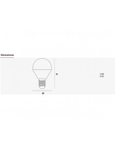 Ampoule LED sphérique 7.5W 3000K SKYA1508CE14 de ROBLAN 2