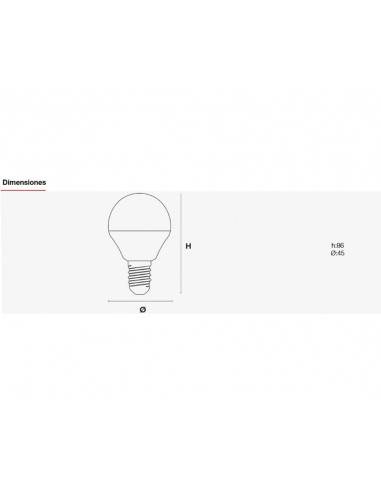 Ampoule LED sphérique 7.5W 3000K SKYA1508CE14 de ROBLAN