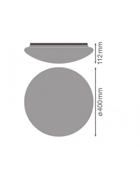 Ledvance SF CIRCULAR 400 COVER boîtier de remplacement Ledvance SF CIRCULAR 400 COVER boîtier de remplacement