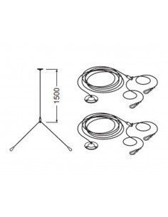 Kit de suspension de panneaux 600X600 Ledvance 2