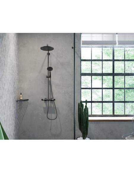 Hansgrohe SHOWERPIPE CROMA S 280 1 jet noir colonne de douche 26890670