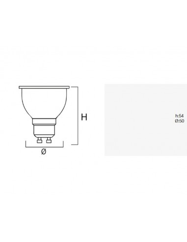 Ampoule dichroïque Led 60º Roblan