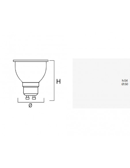 Ampoule dichroïque Led 60º Roblan Ampoule dichroïque Led 60º Roblan