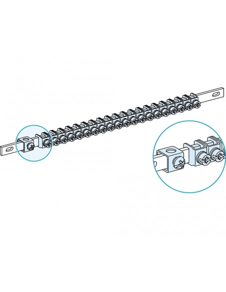 Schneider Electric Linergy TB, collecteur PE de 450 mm de large LVS4200