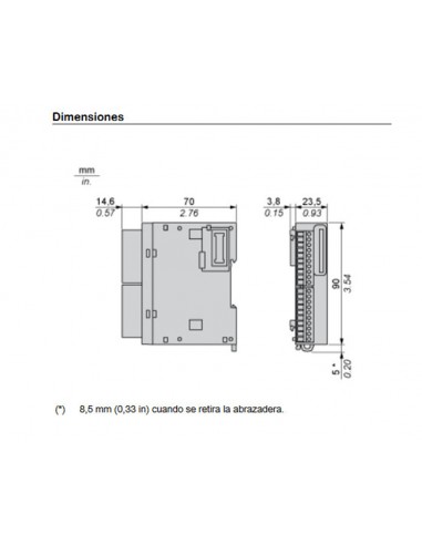 Schneider TM3DI16 module de 16 entrées numériques