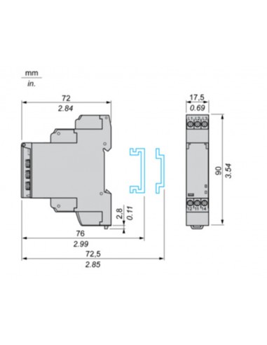 Minuteur multifonction 24VDC - 24...230VAC Schneider RE17RLMU