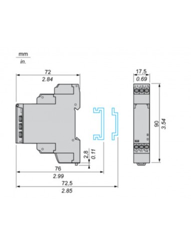 Minuteur multifonction 24VDC - 24...230VAC Schneider RE17RAMU