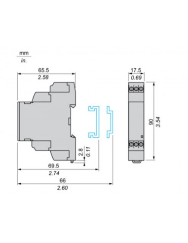 Schneider RM17TG00 relais de contrôle de l'alimentation modulaire multifonction triphasée