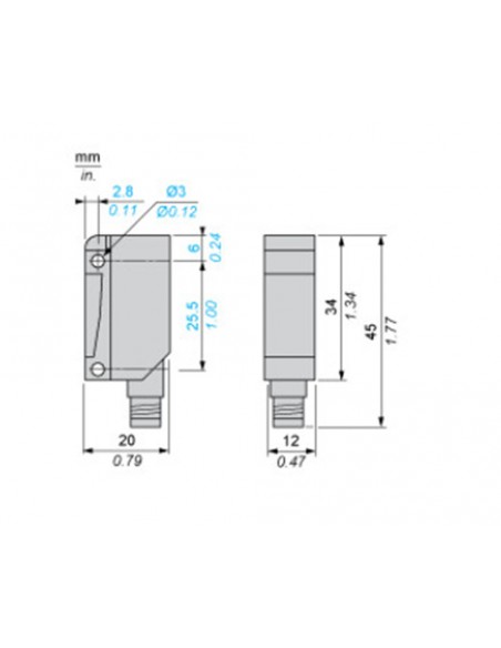 Capteur photoélectrique Schneider XUM0APSAM8