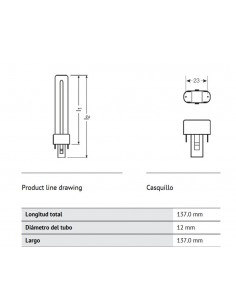 Ampoule à économie d'énergie Osram Dulux S 11W/840 2