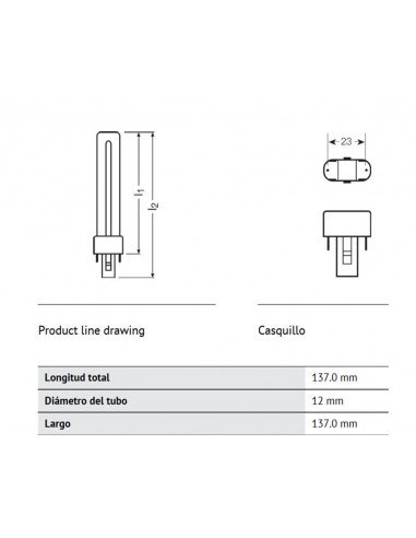Ampoule à économie d'énergie Osram Dulux S 11W/840