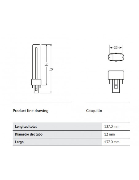 Ampoule à économie d'énergie Osram Dulux S 11W/840 Ampoule à économie d'énergie Osram Dulux S 11W/840