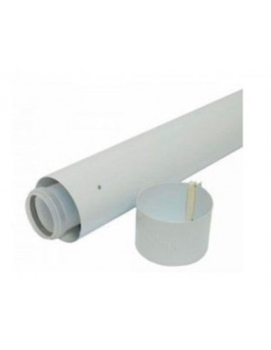 Tube d'extension 60/100 X 0,5 mt. pour chaudières à condensation Saunier Duval