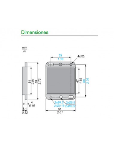Schneider XUZC50 réflecteur de capteur photoélectrique polarisé 50 x 50mm