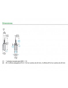 Telemecanique XCKN2106P20 interrupteur de fin de course... 2