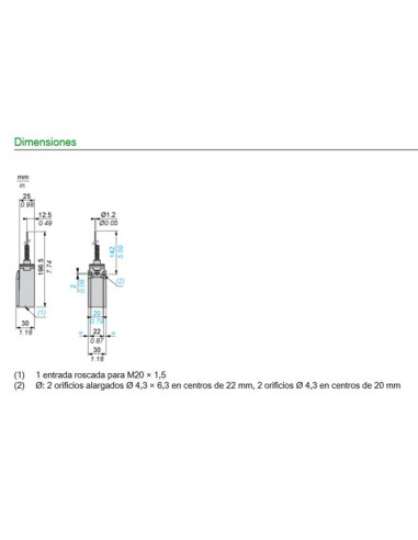 Telemecanique XCKN2106P20 interrupteur de fin...