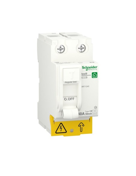 Schneider  R9R71240 RESI9 ID 2P 40A 30MA F-SI disjoncteur différentiel super-immunisé