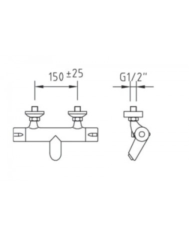 Grifo termostático de bañera CABELTERM 98876 de Cabel 2