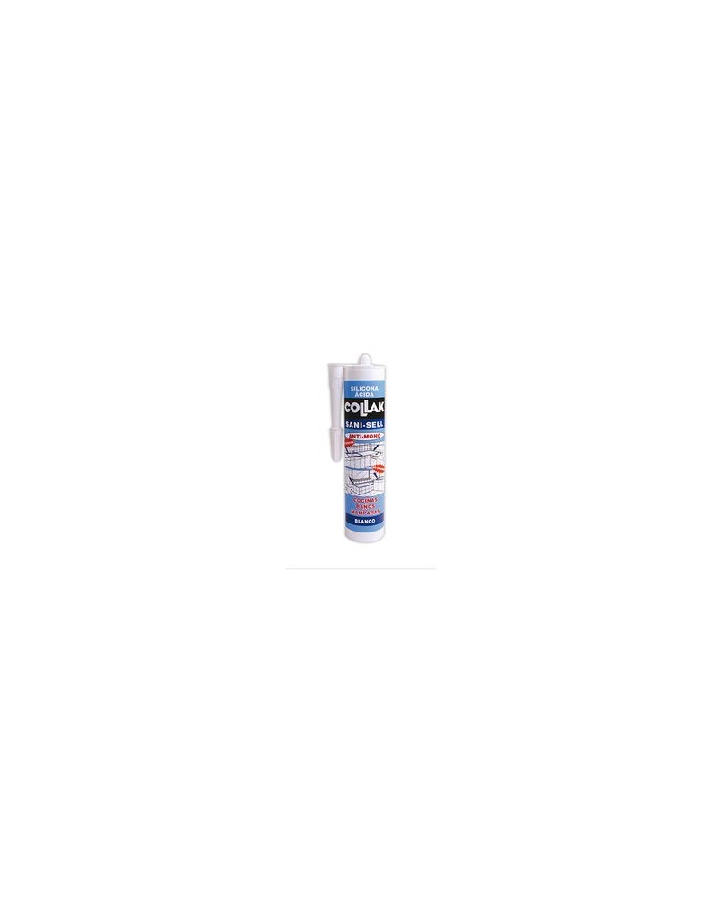 Silicona ácida blanca 300ml  Sani-Sell de Collak